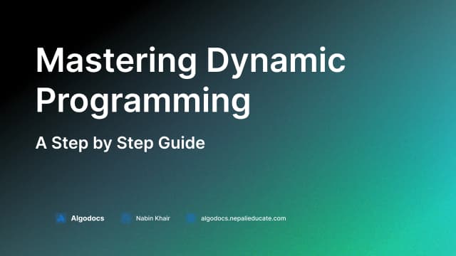 Master Dynamic Programming: A Step-by-Step Guide